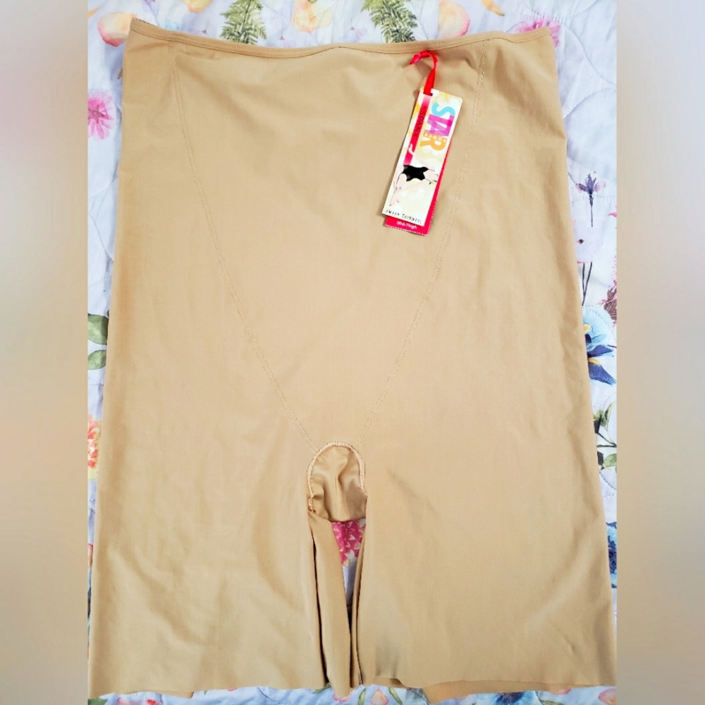 SPANX - STAR POWER mid-thigh slimmer - 3x - Taupe (***NWT***)